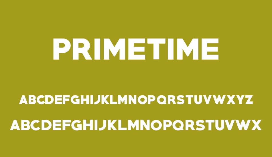 PRIMETIME font