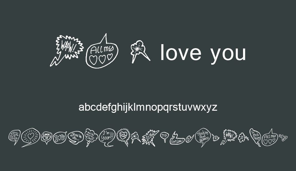PS I love you font