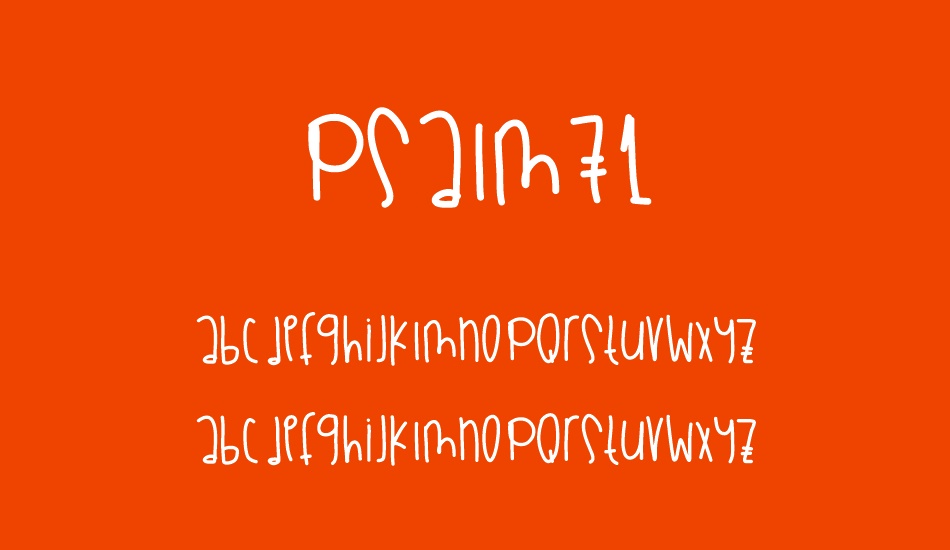 Psalm71 font