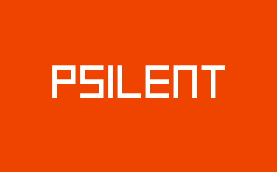 Psilent font big