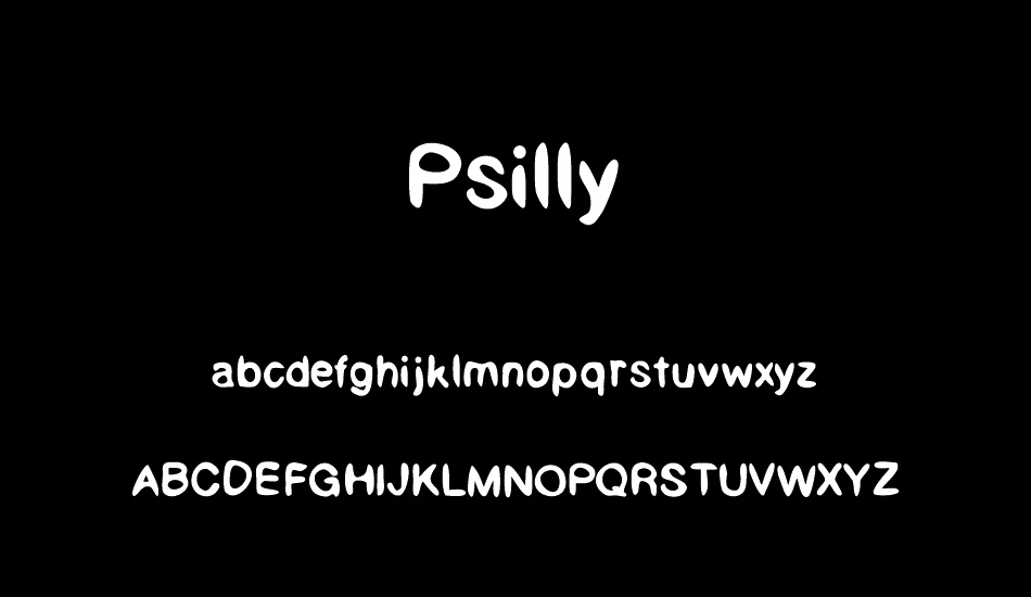 Psilly font