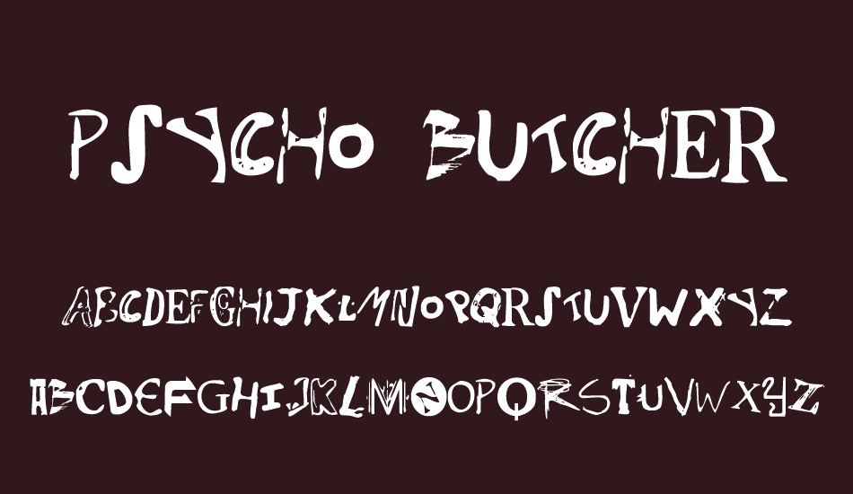 Psycho Butcher font
