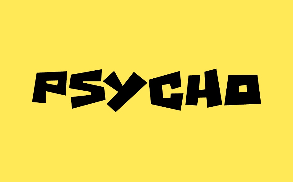 Psycho Robots font big