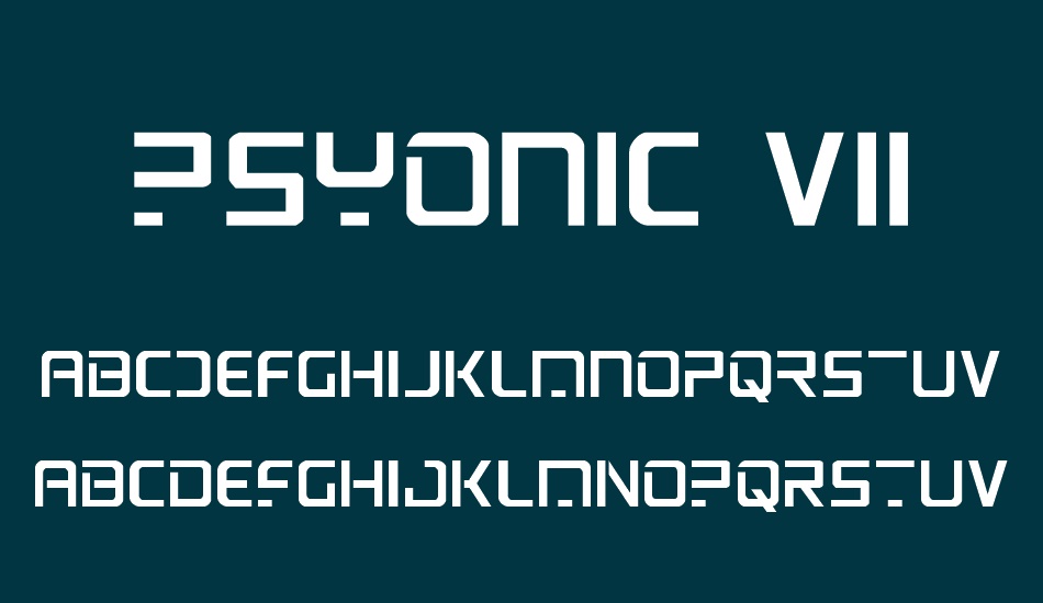 PsYonic VII font