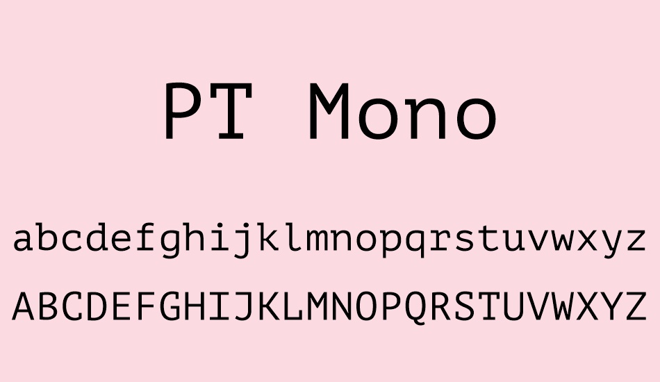 pt-mono font