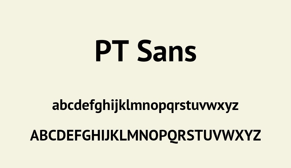 pt-sans font