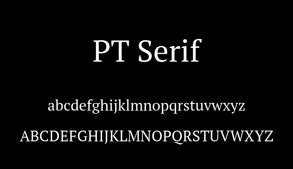 pt-serif font