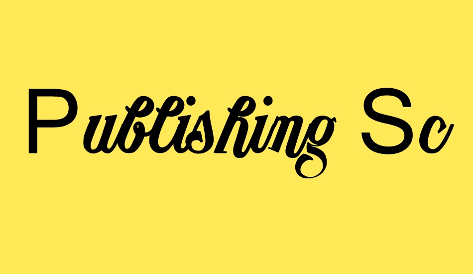 Publishing Script DEMO version font big