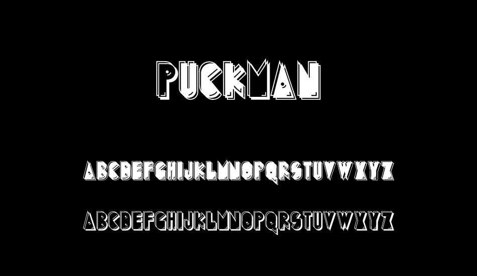 PuckMan font