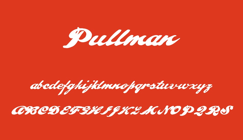 Pullman Demo font