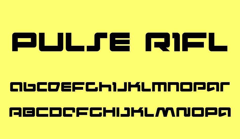Pulse Rifle font