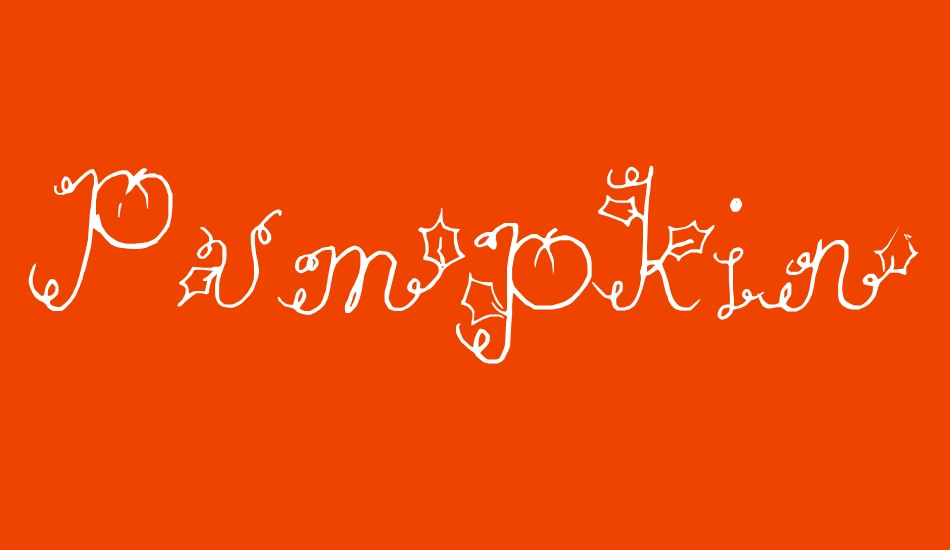 Pumpkin font big