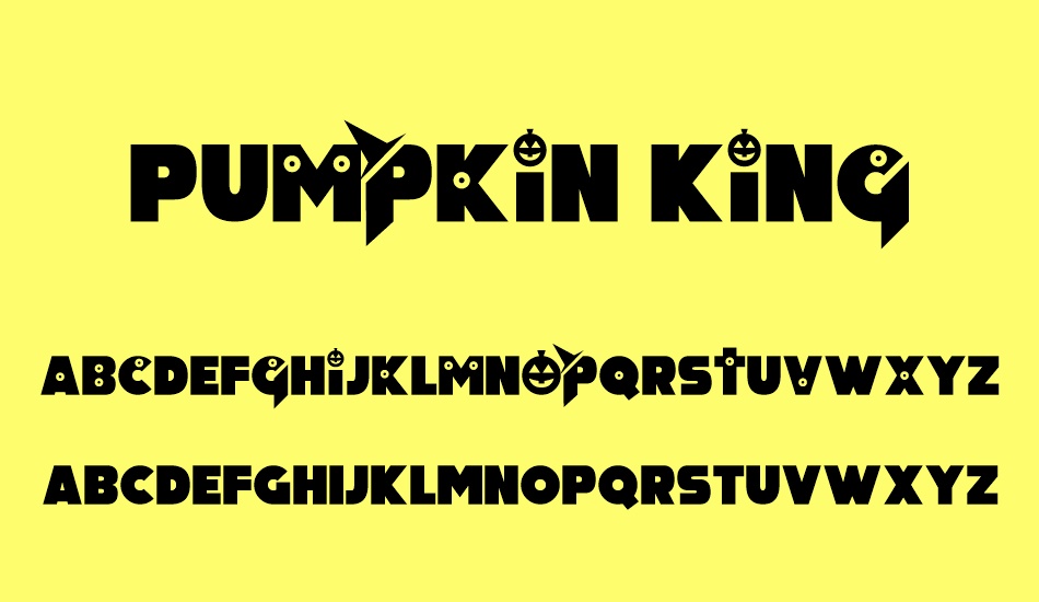 Pumpkin King font