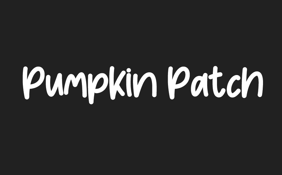 Pumpkin Patch font big