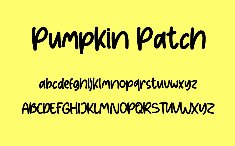 Pumpkin Patch font