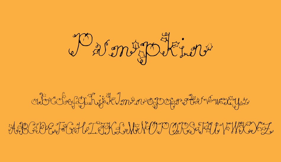 Pumpkin font