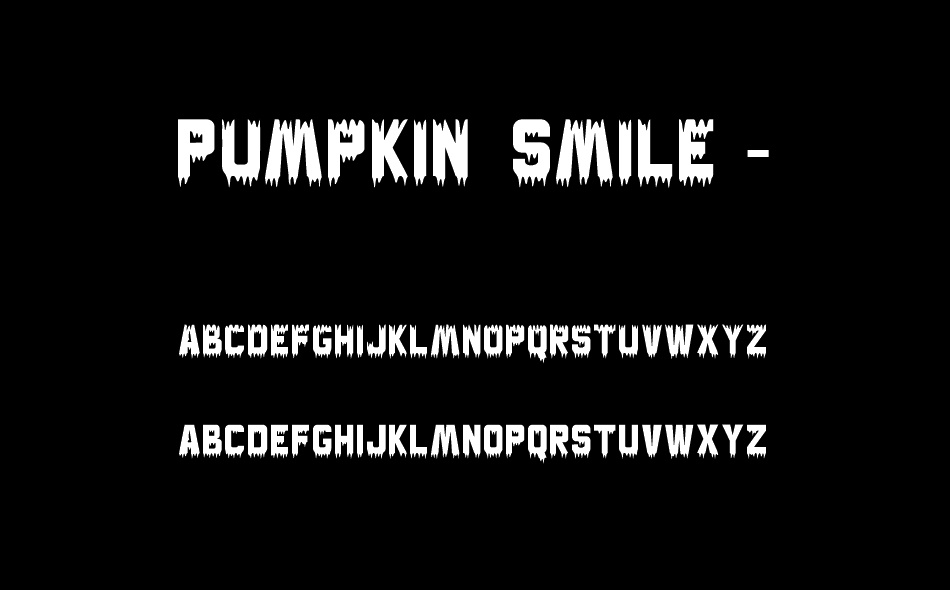 Pumpkin Smile font