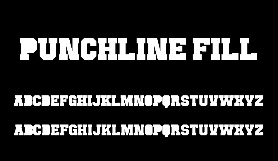 Punchline Filled font