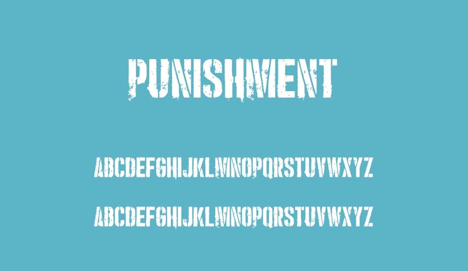 Punishment font