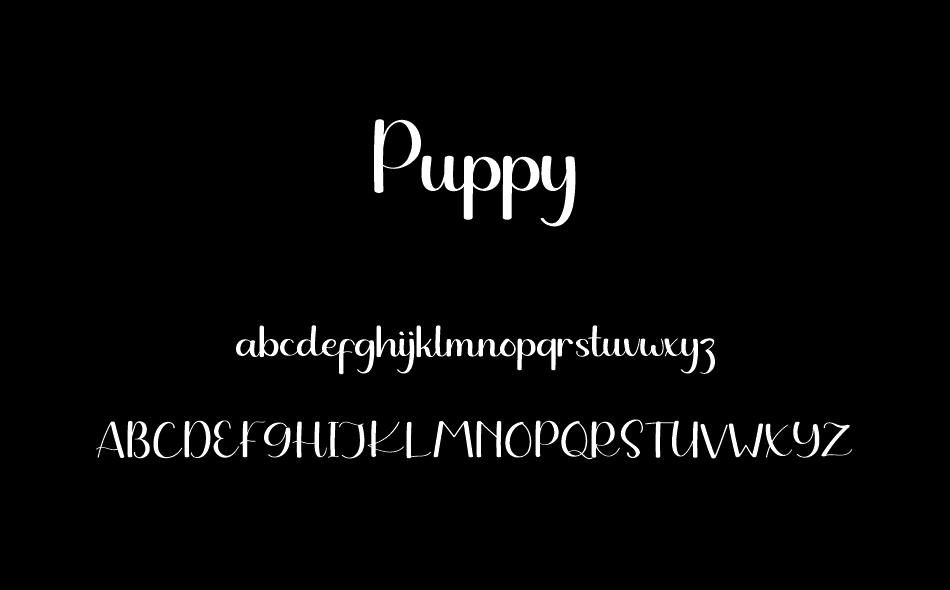 Puppy font