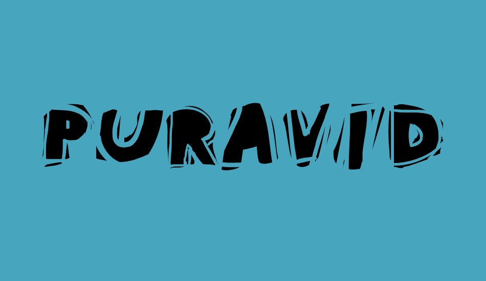 PuraVida font big