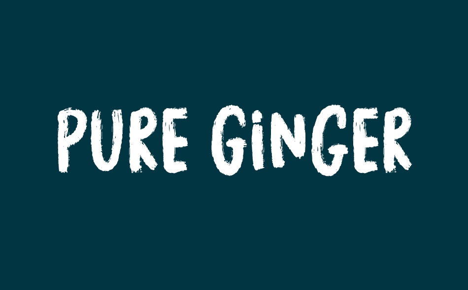 Pure Ginger font big