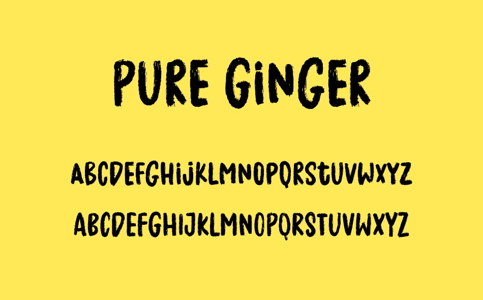 Pure Ginger font