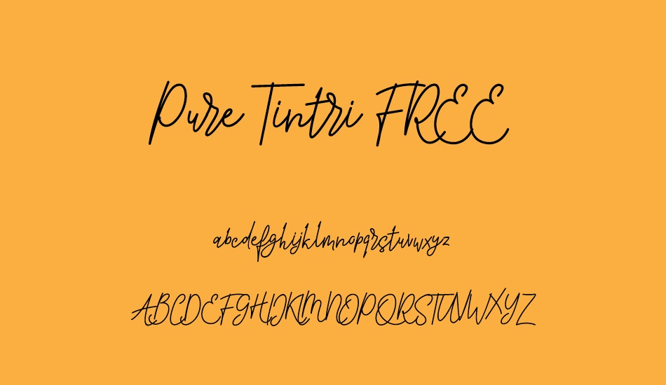 Pure Tintri FREE font