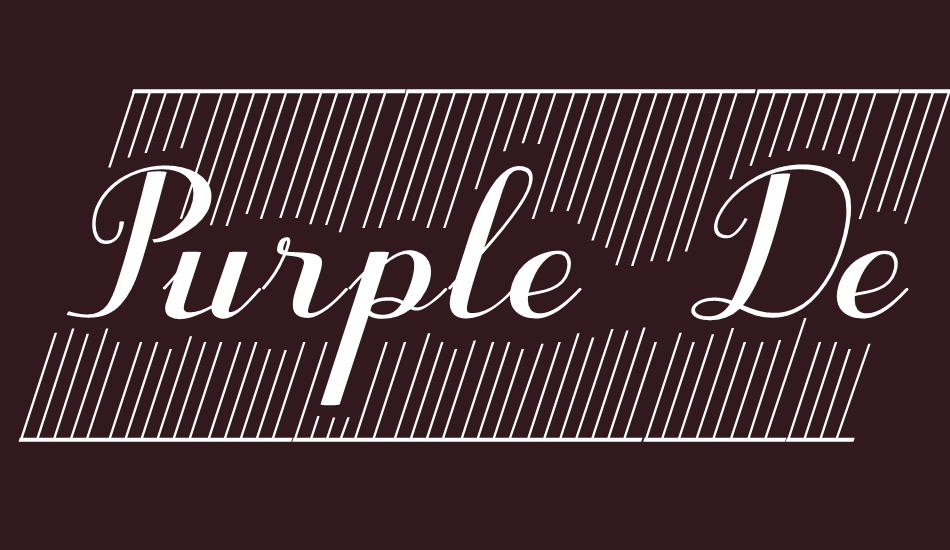 Purple DecoDemo font big