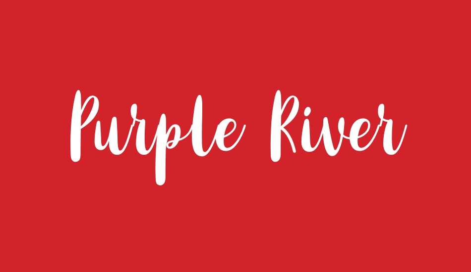 Purple River font big