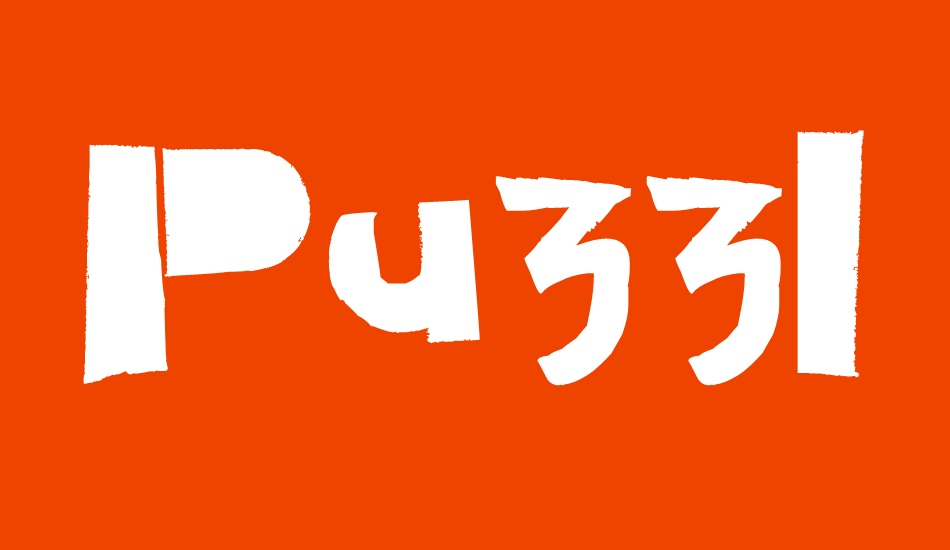 Puzzled font big