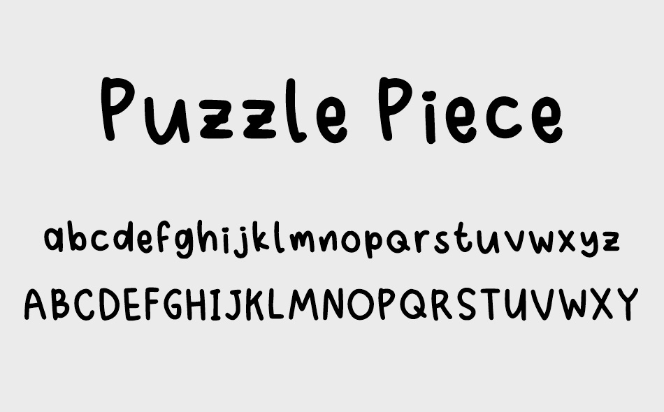 Puzzle Piece font