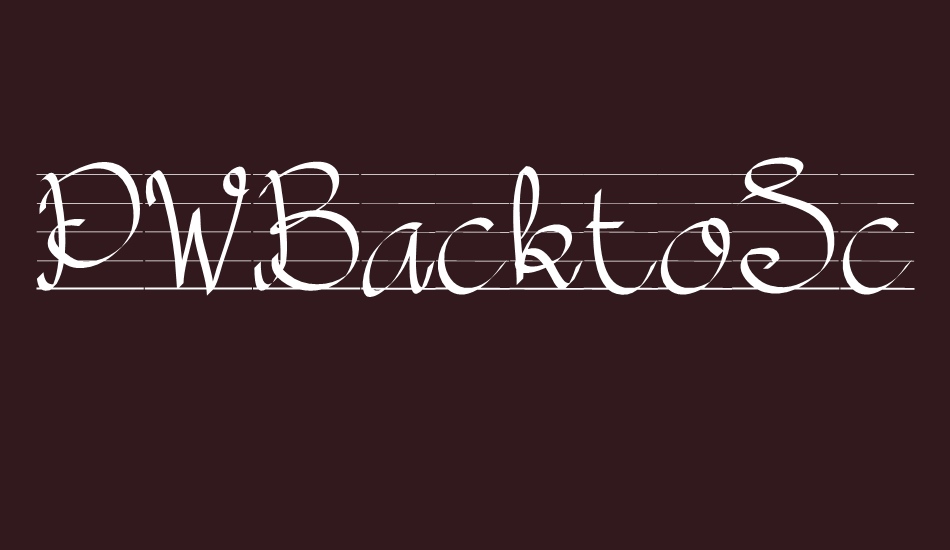 PWBacktoSchool font big