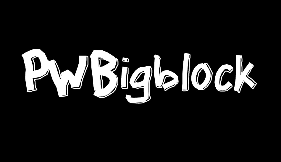 PWBigblocks font big