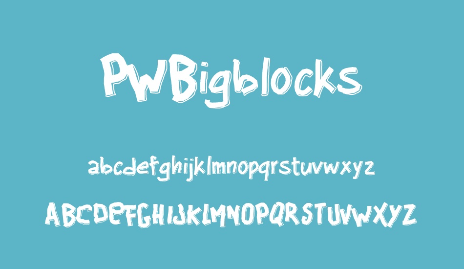 PWBigblocks font