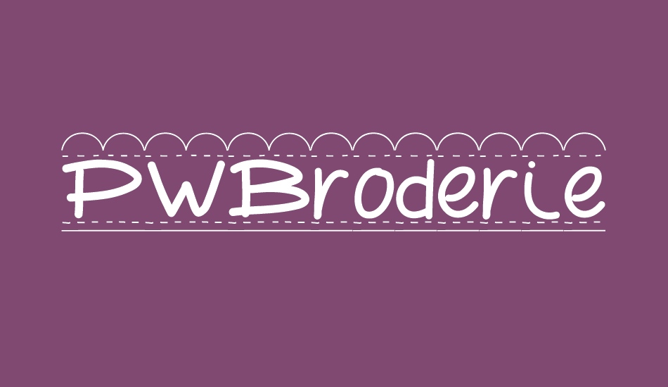 PWBroderie font big