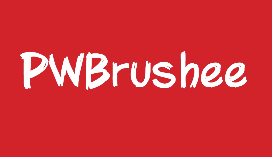 PWBrusheez font big