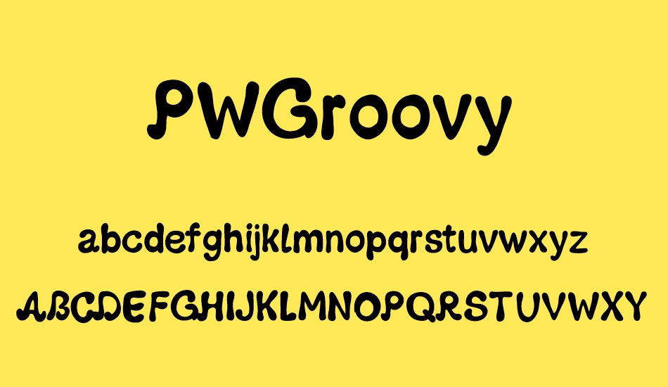 PWGroovy font