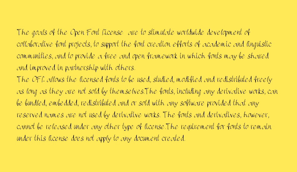 PWHandscript font 1