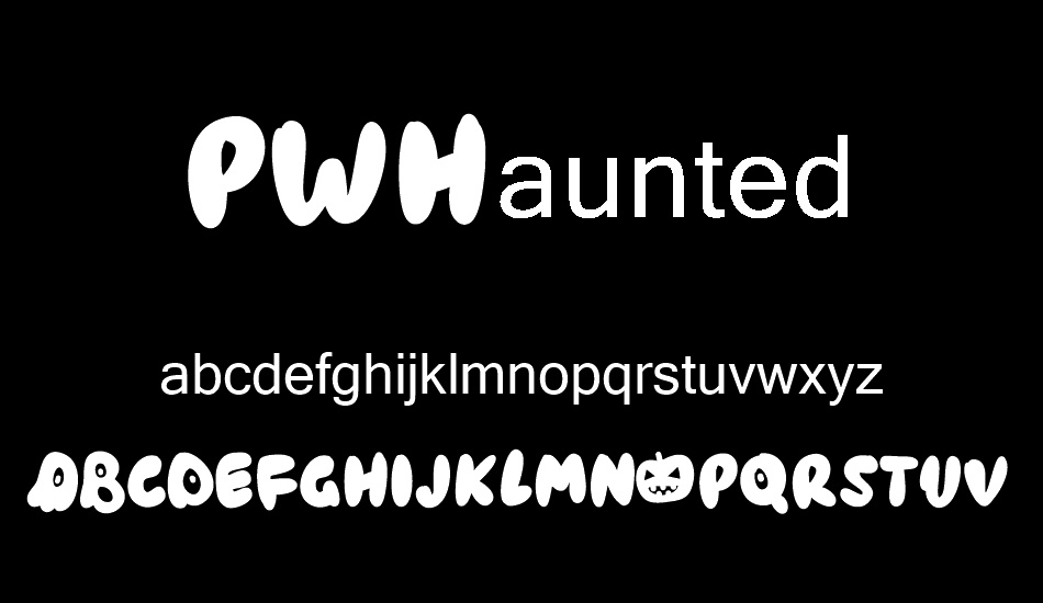 PWHaunted font