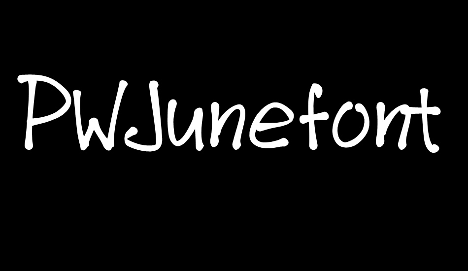 PWJunefont font big