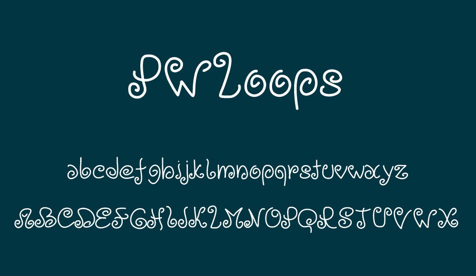 PWLoops font