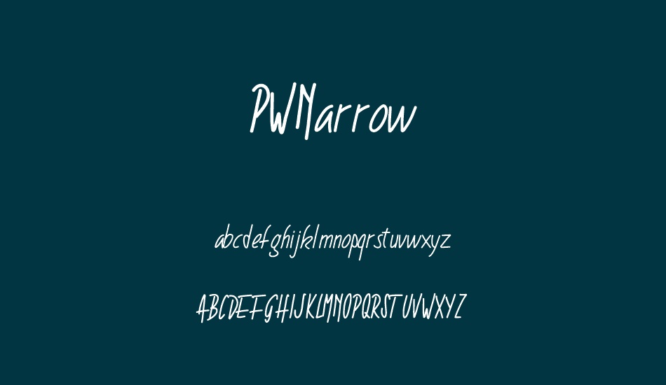 PWNarrow font