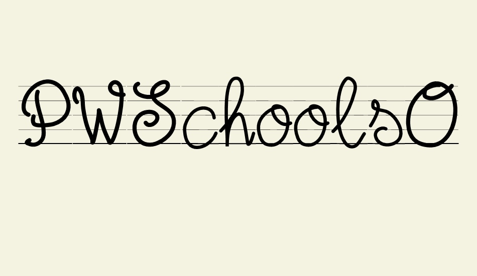 PWSchoolsOut font big