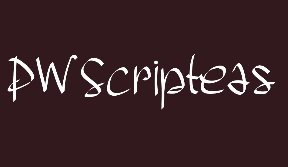 PWScriptease font big