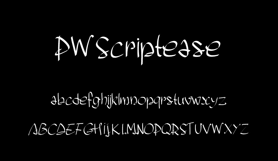 PWScriptease font