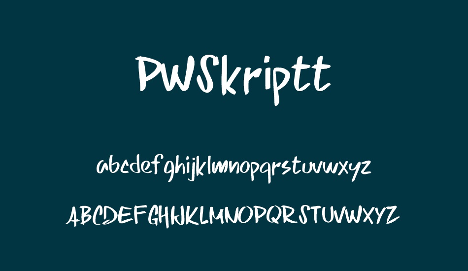 PWSkriptt font