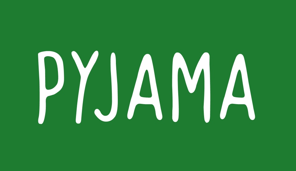 Pyjama Party font big