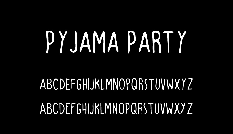 Pyjama Party font