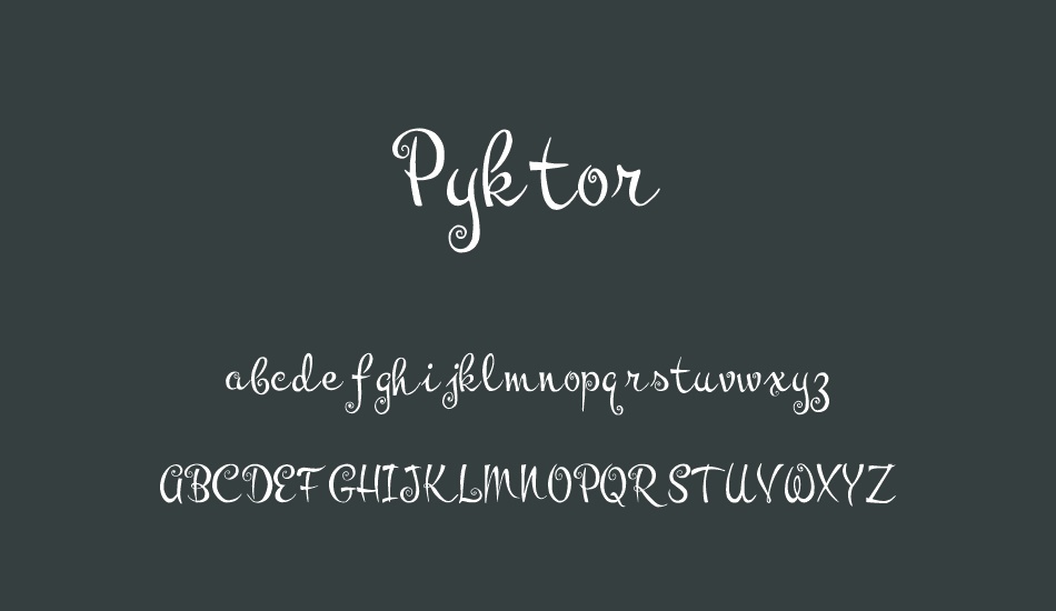 Pyktor font